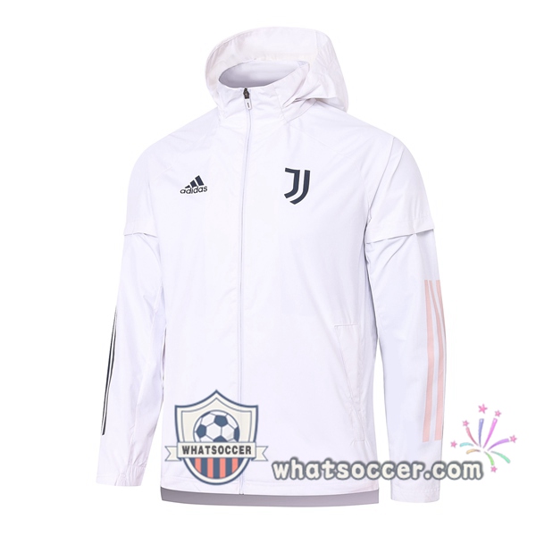 Juventus White Windbreaker 2020-2021