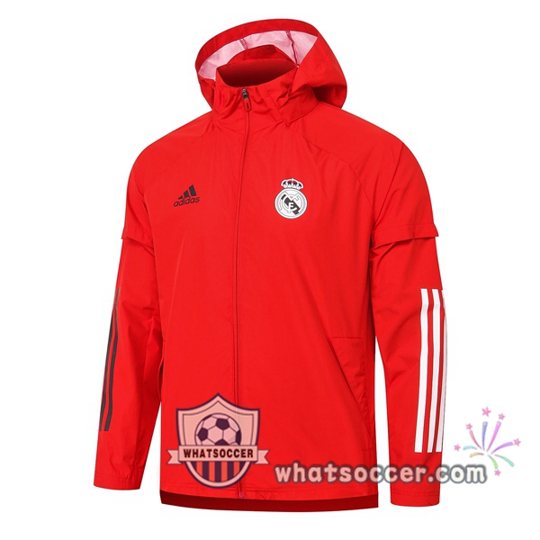 Real Madrid Red Windbreaker 2020-2021