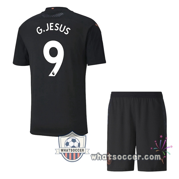Manchester City (G.JESUS 9) Kids Away Soccer Jerseys 2020-2021