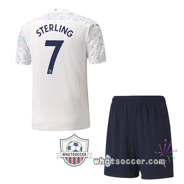 Manchester City (STERLING 7) Kids Third Soccer Jerseys 2020-2021