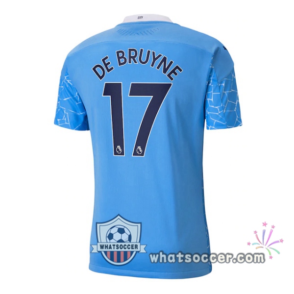 Manchester City (DE BRUYNE 17) Home Soccer Jerseys 2020-2021