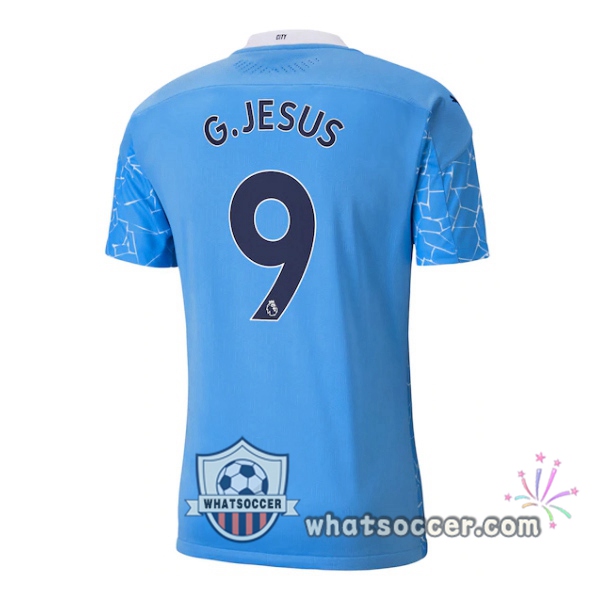 Manchester City (G.JESUS 9) Home Soccer Jerseys 2020-2021
