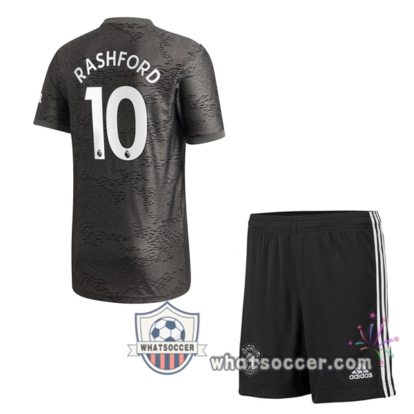 Manchester United (Rashford 10) Kids Away Soccer Jerseys 2020-2021