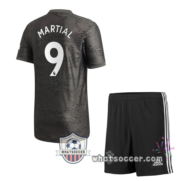 Manchester United (Martial 9) Kids Away Soccer Jerseys 2020-2021