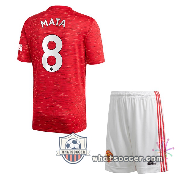 Manchester United (Mata 8) Kids Home Soccer Jerseys 2020-2021