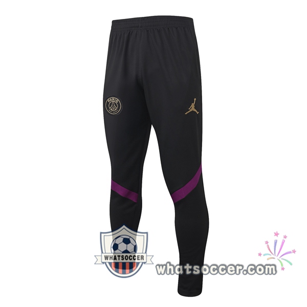JORDAN Paris PSG Black Purple Soccer Pants 2020-2021