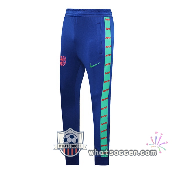 FC Barcelona Blue Green Soccer Pants 2020-2021