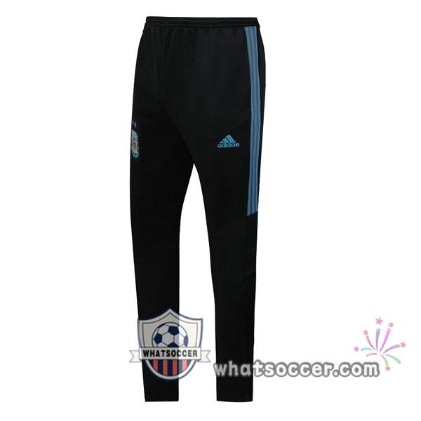 Argentina Black Blue Soccer Pants 2020-2021