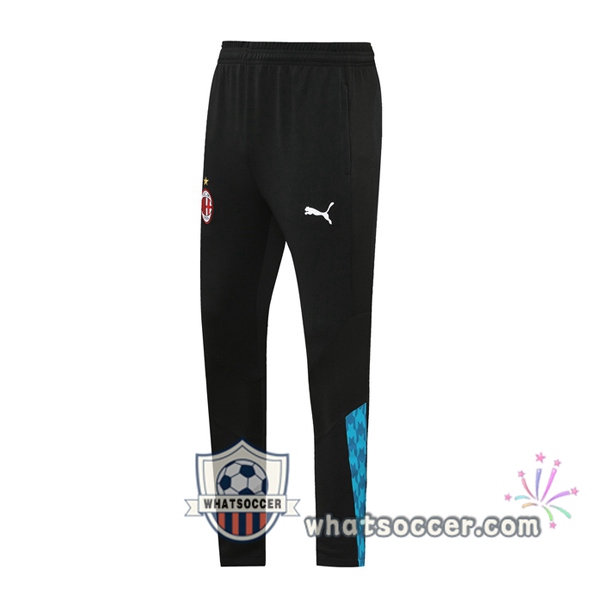 AC Milan Black Blue Soccer Pants 2020-2021