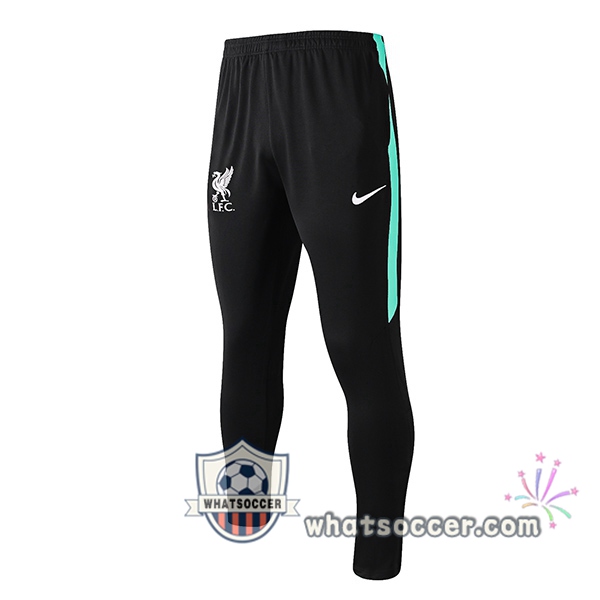 FC Liverpool Black Green Soccer Pants 2020-2021