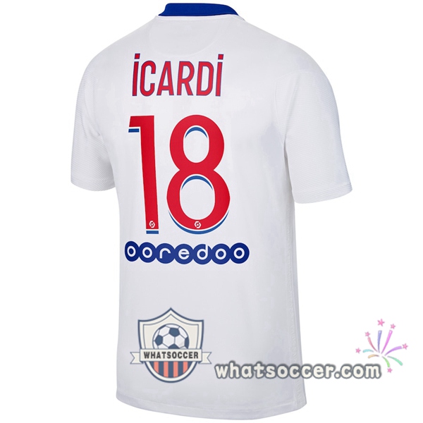 Paris PSG (Icardi 18) Away Soccer Jerseys 2020-2021
