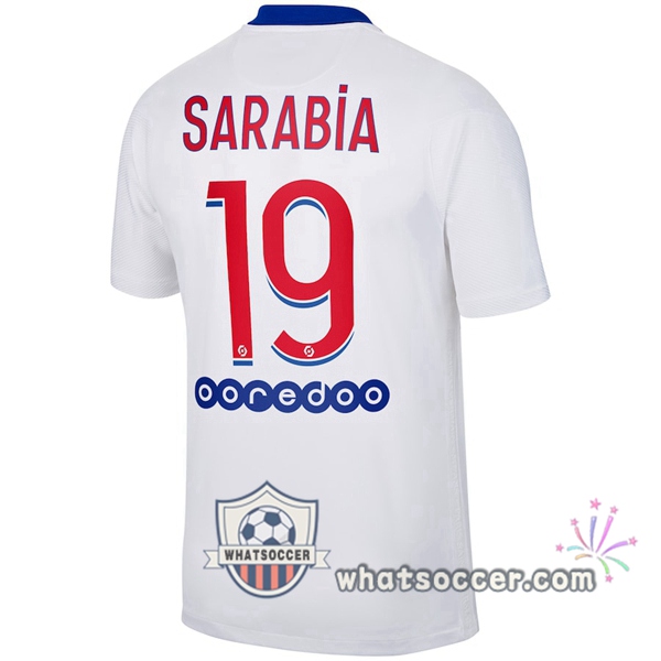 Paris PSG (Sarabia 19) Away Soccer Jerseys 2020-2021