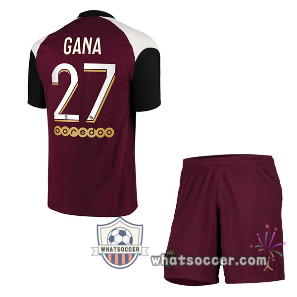 PSG (Gana 27) Kids Third Soccer Jerseys 2020-2021