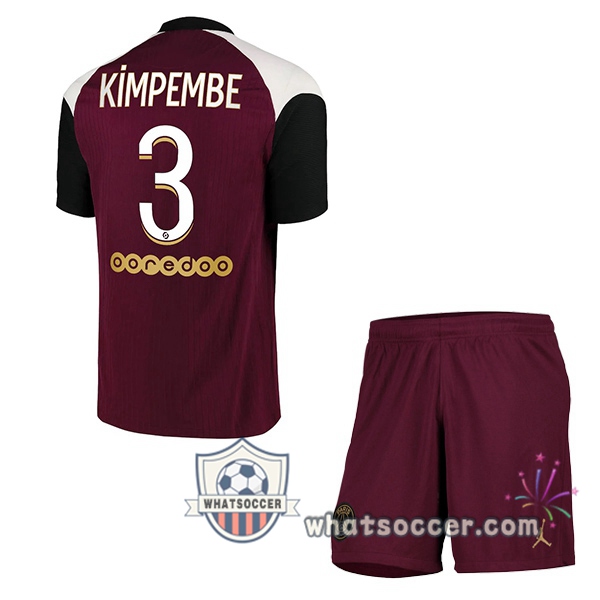PSG (Kimpembe 3) Kids Third Soccer Jerseys 2020-2021