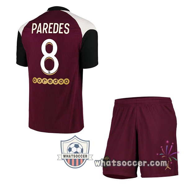 PSG (Paredes 8) Kids Third Soccer Jerseys 2020-2021