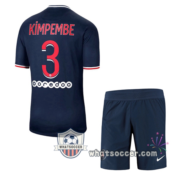 PSG (Kimpembe 3) Kids Home Soccer Jerseys 2020-2021