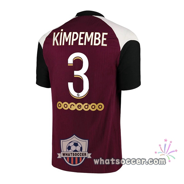 Paris PSG (Kimpembe 3) Third Soccer Jerseys 2020-2021