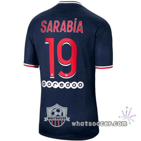 Paris PSG (Sarabia 19) Home Soccer Jerseys 2020-2021