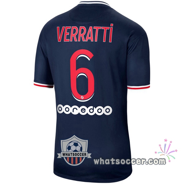Paris PSG (Verratti 6) Home Soccer Jerseys 2020-2021