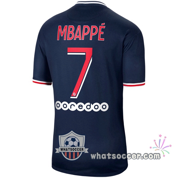 Paris PSG (Mbappé 7) Home Soccer Jerseys 2020-2021