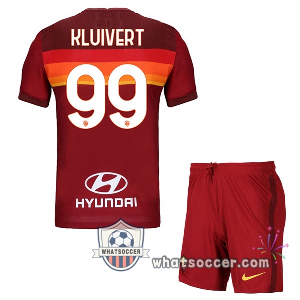 AS Roma (KLUIGreen 99) Kids Home Soccer Jerseys 2020-2021
