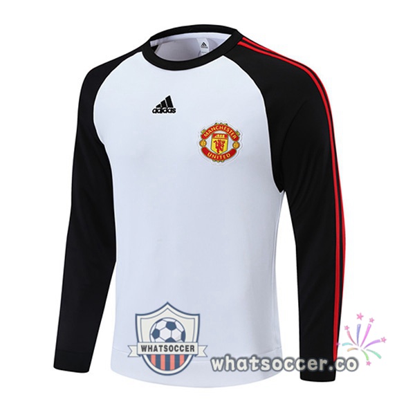 Manchester United White Black Soccer Sweater 2021-2022