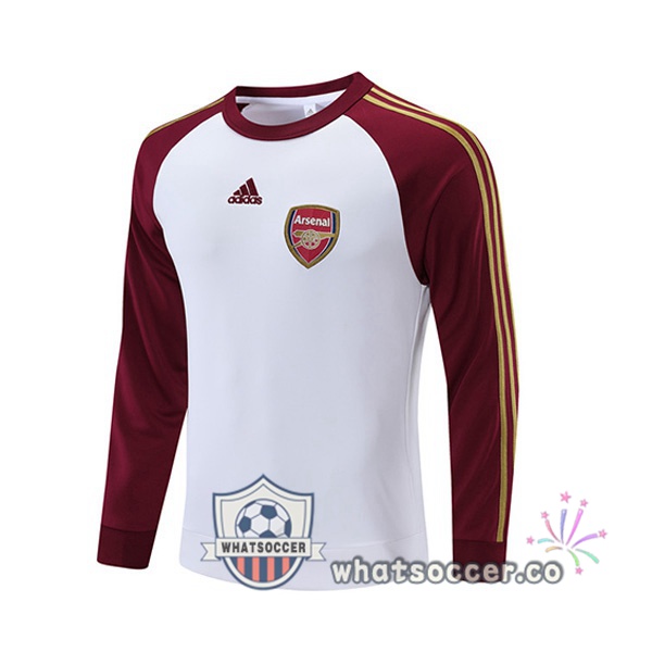 Arsenal White Soccer Sweater 2021-2022