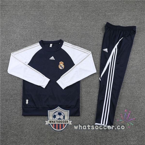 Real Madrid White Blue Tracksuit 2021-2022