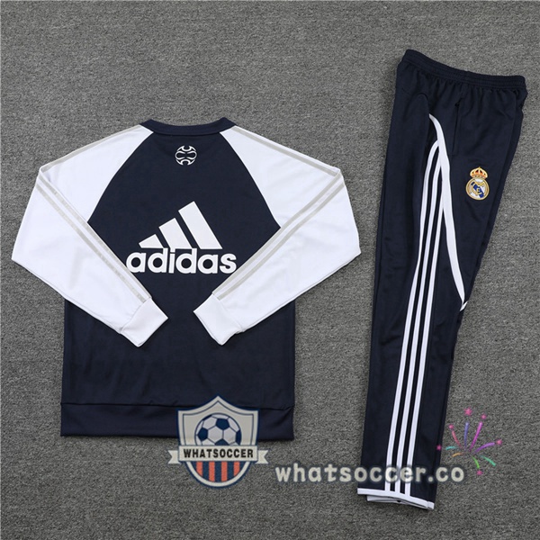 Real Madrid White Blue Tracksuit 2021-2022