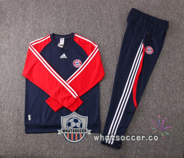 Bayern Munich Blue Royal Red Tracksuit 2021-2022