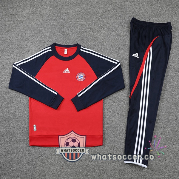 Bayern Munich Red Blue Royal Tracksuit 2021-2022