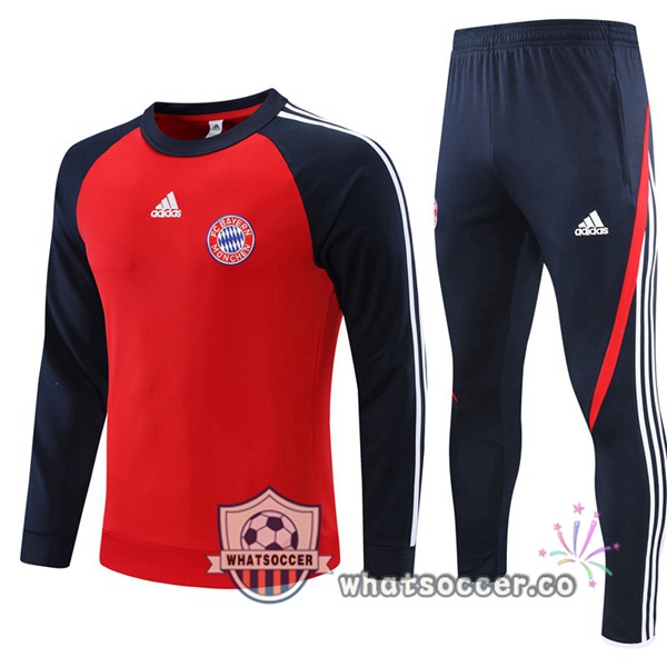 Bayern Munich Red Blue Royal Tracksuit 2021-2022