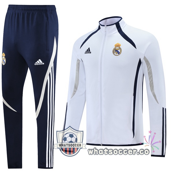 Real Madrid White Training Jacket 2021-2022