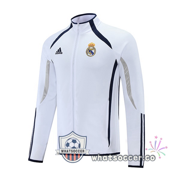 Real Madrid White Soccer Jacket 2021-2022