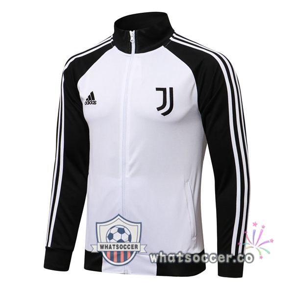 Juventus White Black Soccer Jacket 2021-2022