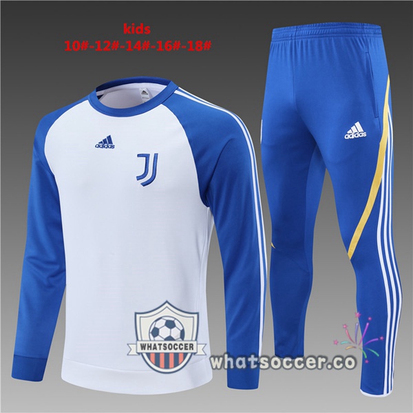 Juventus Kids White Blue Tracksuit 2021-2022