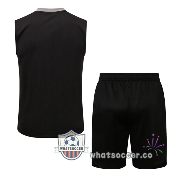 Juventus + Shorts Black Soccer Vest 2021-2022
