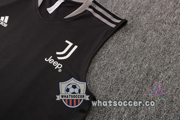 Juventus + Shorts Black Soccer Vest 2021-2022