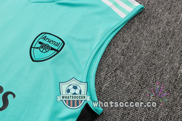 Arsenal + Shorts Green Soccer Vest 2021-2022