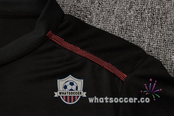 Training Polo AC Milan + Pants Black 2021-2022