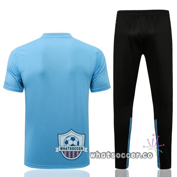 Training Polo Marseille OM + Pants Blue 2021-2022