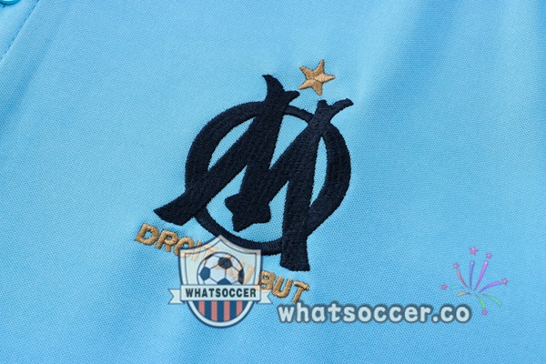 Training Polo Marseille OM + Pants Blue 2021-2022