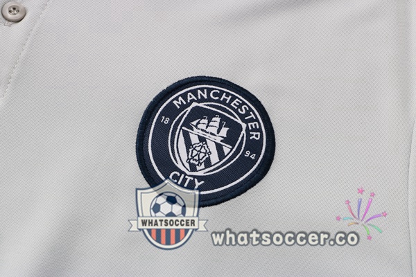 Training Polo Manchester City + Pants Gray 2021-2022