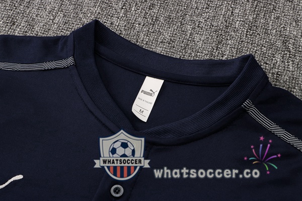 Training Polo Manchester City + Pants Blue Royal 2021-2022