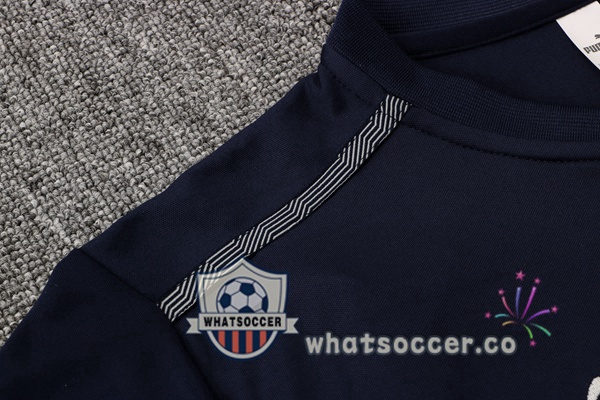 Training Polo Manchester City + Pants Blue Royal 2021-2022