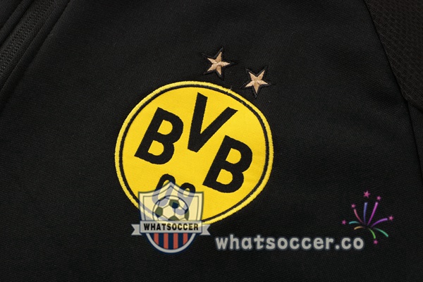 Dortmund BVB Black Hooded Jacket 2021-2022
