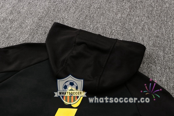 Dortmund BVB Black Hooded Jacket 2021-2022