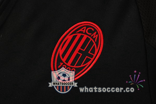 AC Milan Black Hooded Jacket 2021-2022