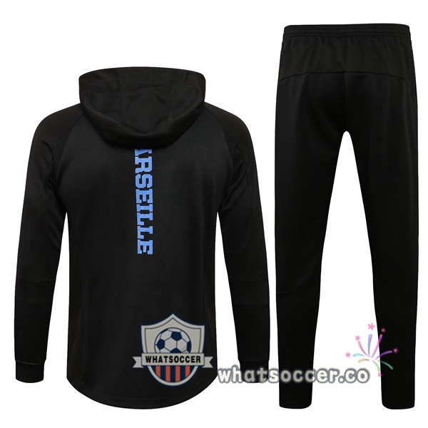 Marseille OM Black Hooded Jacket 2021-2022