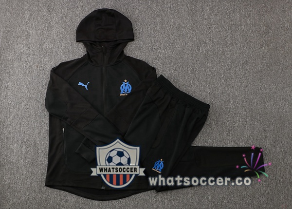 Marseille OM Black Hooded Jacket 2021-2022